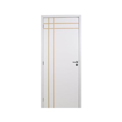Imagem de Kit Porta de Madeira Decorada 215x94cm com Batente de MDF Ultra 16cm Mantiqueira MGM
