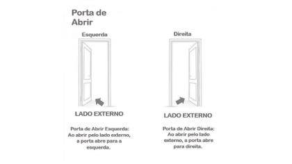 Imagem de Kit Porta de Madeira Lisa 212x85cm com Batente de Alumínio 3,6cm Ecomadeiral MGM Abertura Esquerda Marrom/Mogno