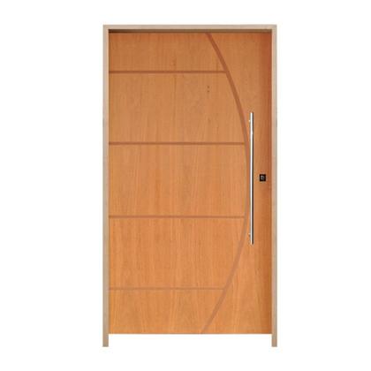 Imagem de Kit Porta de Madeira Pivotante 210x140cm Batente 14cm Fechadura 803 Rolete Externa Belissima 6 Hale Esquadrias