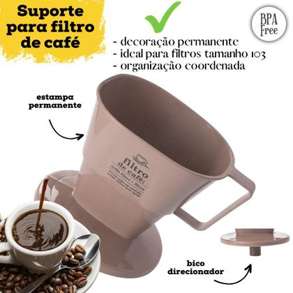 Imagem de Kit porta frios, pães, manteiga, torrada e suporte de café 6 peças Plasutil