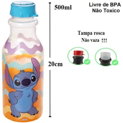 Imagem de Kit Porta Lanche Infantil Disney Stitch Passeio Escola