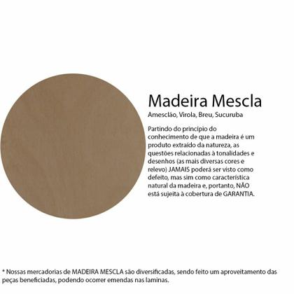 Imagem de Kit Porta Lisa de Madeira Mescla 60 X 2.10 Batente Ecológico 11cm Fechadura Comum Lado Direito - Hale