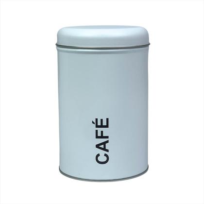 Imagem de Kit Porta Mantimentos Café Açucar Lata Metal Organizadora