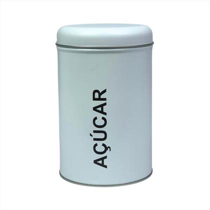 Imagem de Kit Porta Mantimentos Café Açucar Lata Metal Organizadora