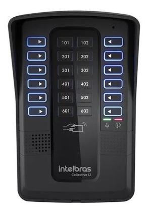 Imagem de Kit Porteiro Coletivo Intelbras com 12 Pontos, Interfones e Cartão de Proximidade RFID