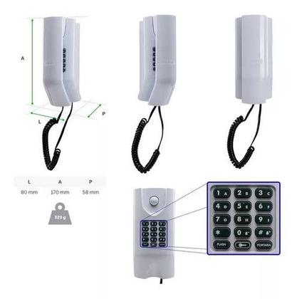 Imagem de Kit Porteiro Coletivo Intelbras com 12 Pontos, Interfones e Cartão de Proximidade RFID