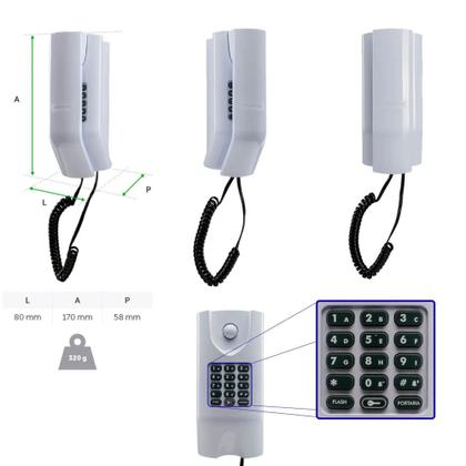 Imagem de Kit Porteiro Eletrônico Coletivo de 4 Pontos