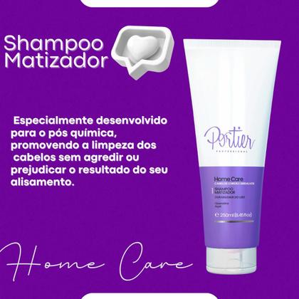 Imagem de Kit Portier Home Care Matizador - Shampoo e Condicionador 250ml