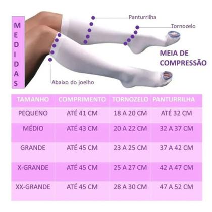 Imagem de Kit Pós Operatório Sutiã Compressivo Meia Antitrombo 3/4 Fita Cicatrizante 30x3cm