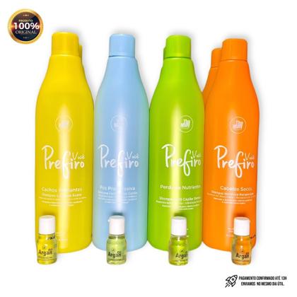 Imagem de Kit Pós Progressiva Shampoo + Condicionador de 1L + Óleo de Argan da Thamany Cosméticos