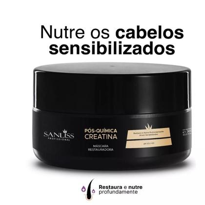 Imagem de Kit Pós-Química Creatina Sanliss Profissional 300ml