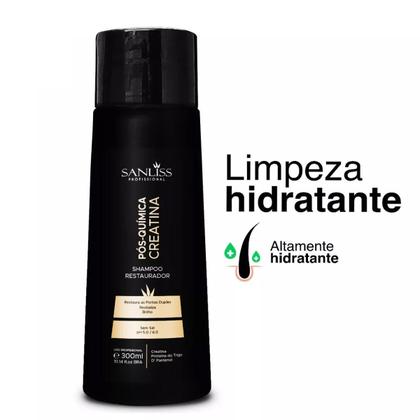 Imagem de Kit Pós-Química Creatina - Shampoo + Máscara + Leave-in