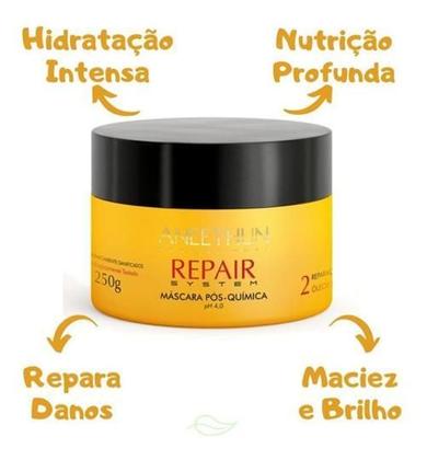 Imagem de Kit Pós Química Repair System Aneethun Com 4 Produtos
