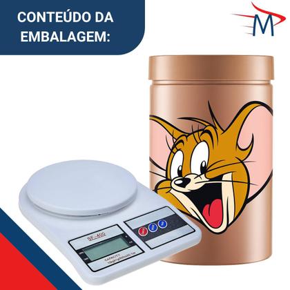 Imagem de Kit Pote de armazenamento Jerry + Balança Digital de cozinha