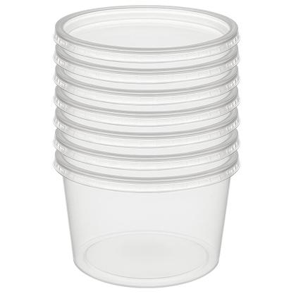 Imagem de Kit Pote Descartável 250ml Com Tampa Transparente 25 Un.