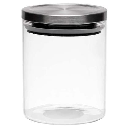 Imagem de Kit Pote Hermético Redondo com Tampa Inox Mimo 750ml - 3 Peças