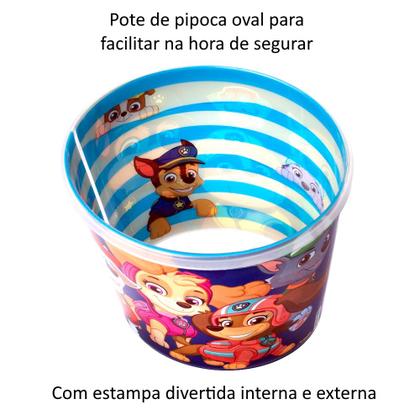 Imagem de Kit Pote Pipoca Copo Caneca e Garrafinha da Patrulha Canina