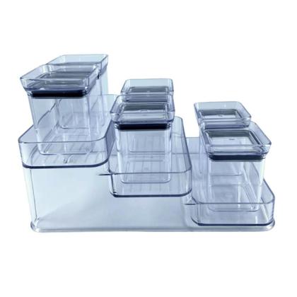 Imagem de Kit Pote Porta Tempero Hermético c/ 7 peças Lumini Paramou