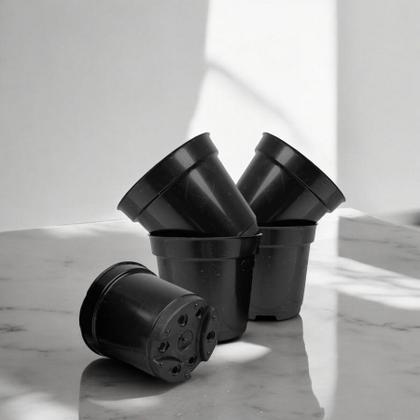 Imagem de kit potes 7 plastico resistente e duravel otimo para mudas, bonsai e suculentas decoração de mesa de centro, escritorio e  prateleiras  - 150 unidades