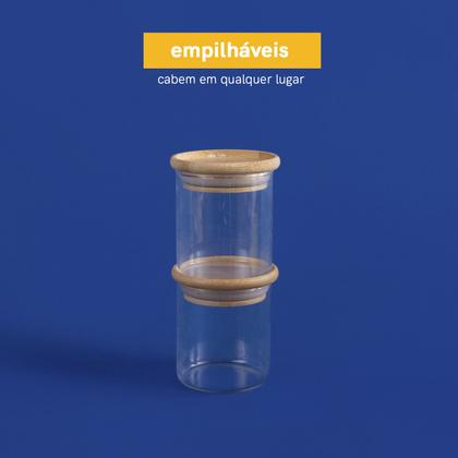 Imagem de Kit Potes de Mantimento Empilhável Red 200ml - 4pçs Oikos