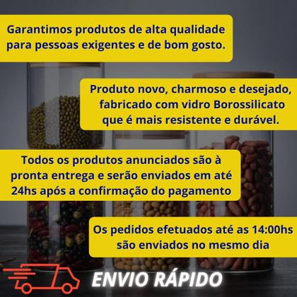 Imagem de Kit Potes De Vidro Hermético 110ml Tampa De Bambu 12 Peças