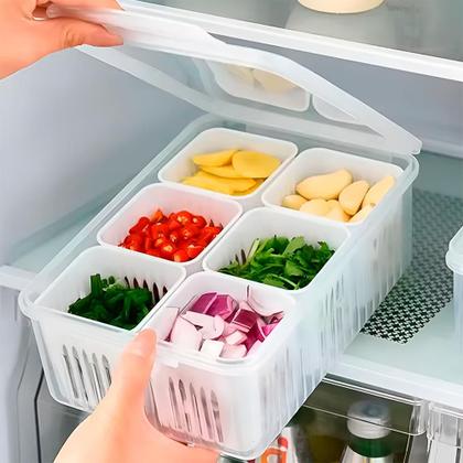 Imagem de Kit Potes Organizador De Alimentos Para Freezer E Geladeira