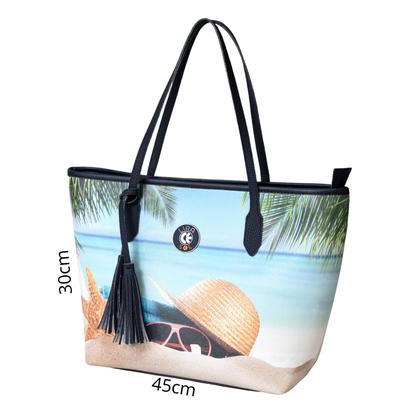 Imagem de Kit Praia Feminino Bolsa Chinelo Nécessaire  Estilo e Praticidade