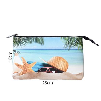Imagem de Kit Praia Feminino Bolsa Chinelo Nécessaire  Estilo e Praticidade