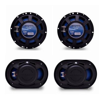 Imagem de Kit Prático Falante Hurricane 6 + 6x9 280w Rms Prático Som