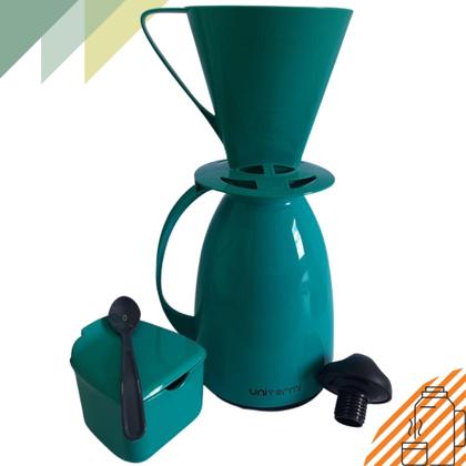 Imagem de Kit Prático Para Café Garrafa Térmica + Açucareiro 350 ML + Suporte Porta Filtro 102/103 Unitermi