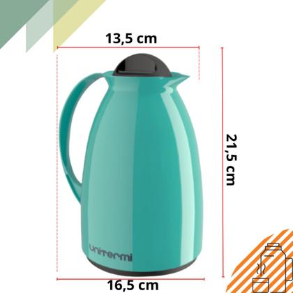 Imagem de Kit Prático Para Café Garrafa Térmica + Açucareiro 350 ML + Suporte Porta Filtro 102/103 Unitermi