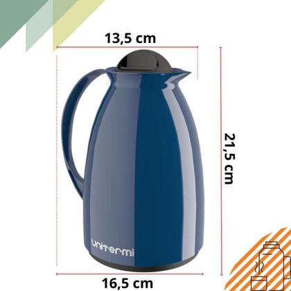 Imagem de Kit Prático Para Café Garrafa Térmica + Açucareiro 350 ML + Suporte Porta Filtro 102/103 Unitermi