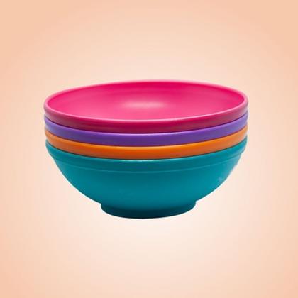 Imagem de Kit Prato Bowl Com 4Uni. - 300Ml - 9326, Sana Babies