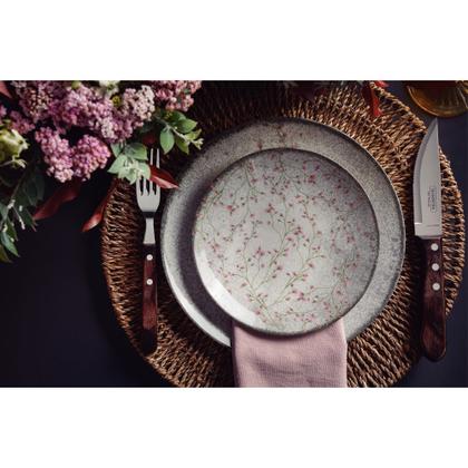 Imagem de Kit Prato Raso Tramontina Floralis em Porcelana Decorada 25 cm 6 Peças