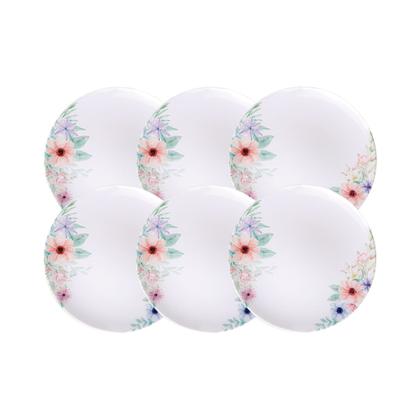 Imagem de Kit Prato Raso Tramontina Floratta em Porcelana Decorada 28 cm 6 Peças