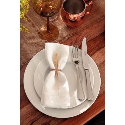 Imagem de Kit Prato Sobremesa Tramontina Maria Augusta em Porcelana 21 cm 06 Peças