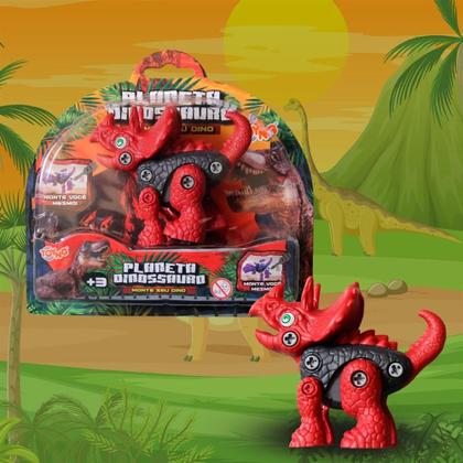 Imagem de Kit Pré Histórico com Relógio Projetor Dinossauros e Dinossauro Monta e Desmonta - Toyng