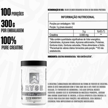 Imagem de Kit Pré Treino 393g + Creatina Monohidratada 300g Ryse Supps