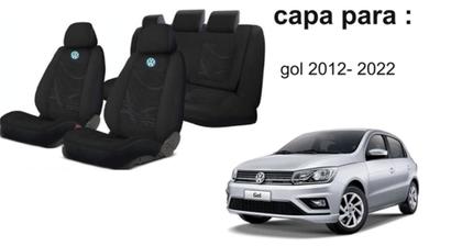 Imagem de Kit Premium Capas Tecido Proteção Gol 2008-2012 + Capa Volante + Chaveiro VW