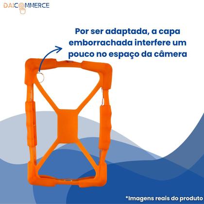 Imagem de Kit Premium para Galaxy Tab A9 8.7: Capa Dupla (Emborrachada + Silicone), Película, Caneta Touch e Suporte