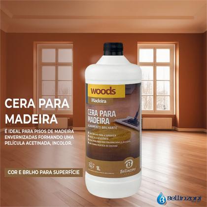 Imagem de Kit Premium Para Madeira Limpeza Proteção E Renovação - cera, limpa madeira e renovador 1L