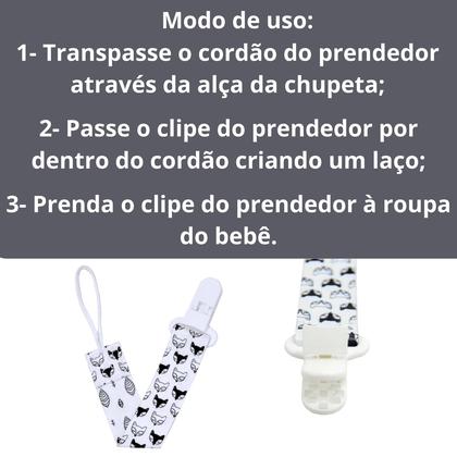 Imagem de Kit Prendedor Mola E Prendedor Estampado Pietra Baby Menimo Menina Infantil Corrente Cordão Bebê Criança Feminino Masculino Animal