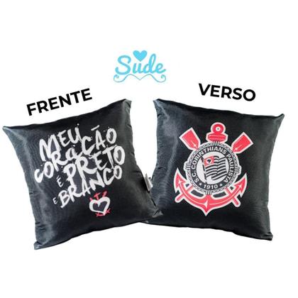Imagem de Kit Presente Almofada e Caneca Corinthians Oficial Licenciado Sude