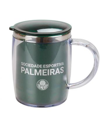 Imagem de Kit Presente Barato Caneca Térmica 450ml Sacola Palmeiras