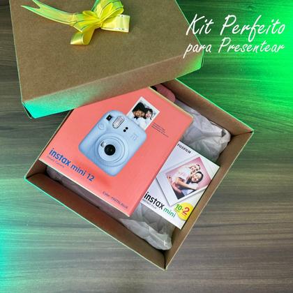 Imagem de Kit Presente Câmera Instantânea Instax Mini 12 Com 20 Fotos Azul