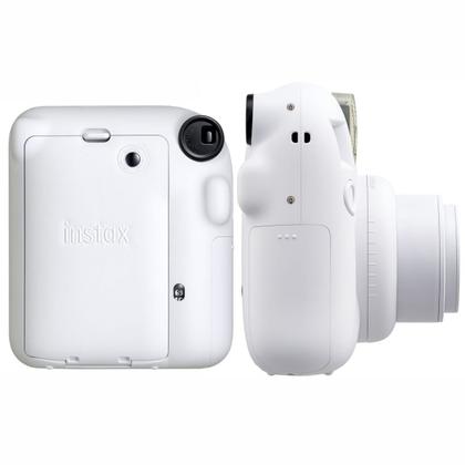 Imagem de Kit Presente Câmera Instax Mini 12 com Filme Preto Branco + Filme Rainbow Branca