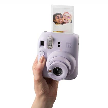 Imagem de Kit Presente Câmera Instax Mini 12 Com Filme Rainbow + Filme Macaron Lilás