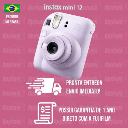 Imagem de Kit Presente Câmera Instax Mini 12 Com Filme Rainbow + Filme Macaron Lilás