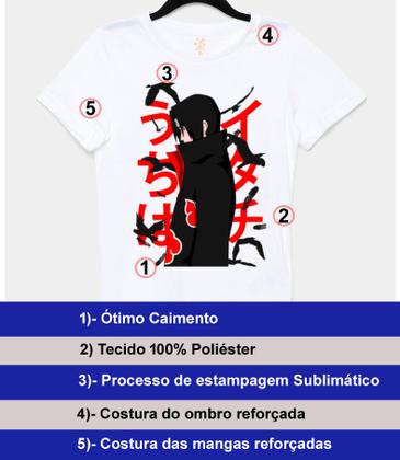 Imagem de Kit Presente Camiseta Infantil Akatsuki 2 Peças 100% Poliéster