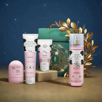 Imagem de Kit Presente CuideSe Bem Deleite Body Splash, Cremes e Sabonete Líquido 4 itens